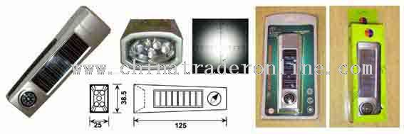 solar torch and compass from China